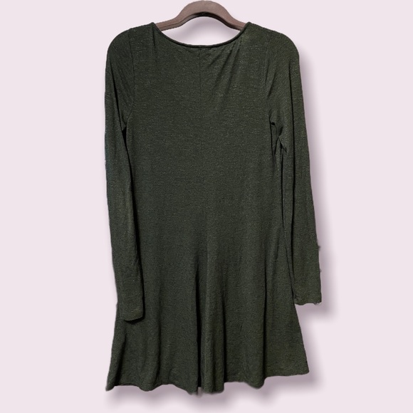 Dark Olive Express Longsleeve Dress XS - Picture 2 of 3